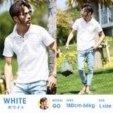 ホワイト | 定番◆roshell ポロシャツ◆ポロシャツ メンズ | JIGGYS SHOP