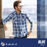 ブルー | 定番 チェックシャツ メンズ | JIGGYS SHOP