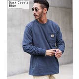 Dark Cobalt Blue | カーハート ロンT◆Carhartt ポケット付きクルーネック | jiggysshopselect
