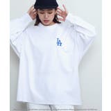ドジャースホワイト/ブルー | MLB / メジャーリーグベースボール Lulu & Arnie 別注 ロンT | jiggysshopselect
