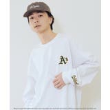 アスレチックホワイト | MLB / メジャーリーグベースボール Lulu & Arnie 別注 ロンT | jiggysshopselect