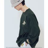 アスレチックグリーン | MLB / メジャーリーグベースボール Lulu & Arnie 別注 ロンT | jiggysshopselect