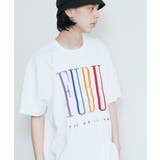 WHITE | FUBU / フブ 刺繍 ロゴ S/S Tシャツ | jiggysshopselect