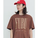 BROWN | FUBU / フブ 刺繍 ロゴ S/S Tシャツ | jiggysshopselect