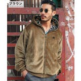 ブラウン | ◆STARTER フェイクファー フーディーブルゾン◆ブルゾン | jiggysshopselect