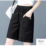 ブラック | ショートパンツ 膝上 ポケット | JOCOSA