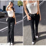 フロントスリット フレアデニム フレアパンツ | JOCOSA | 詳細画像19 