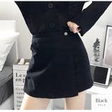 ブラック | ショートパンツ キュロット ハイウエスト | JOCOSA