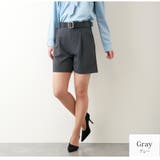 グレー | ショートパンツ タック ボトムス | JOCOSA