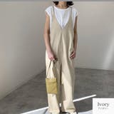 アイボリー | サロペット ロング丈 オールインワン | JOCOSA