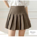 ブラウン | ミニスカート プリーツ 膝上 | JOCOSA