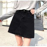 デニムスカート ハイウエスト 台形 | JOCOSA | 詳細画像3