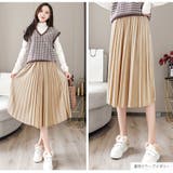 プリーツスカート ベロア ミディ丈 | JOCOSA | 詳細画像18