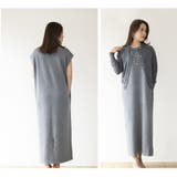 ニットワンピース フレンチスリーブ ポケット付き ウール混 Iライン 5016 | JOCOSA | 詳細画像14 