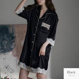 ブラック | ルームウェア ネグリジェ サテン | JOCOSA