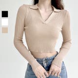 ニット トップス 襟付きVネック | JOCOSA | 詳細画像1 