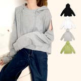 カットソー 肩出し フード付き | JOCOSA | 詳細画像1