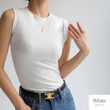 ホワイト | トップス ノースリーブ クルーネック | JOCOSA
