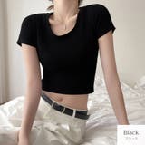 ブラック | トップス 半袖 ショート丈 | JOCOSA