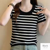 ブラック | トップス サマーニット Tシャツ | JOCOSA
