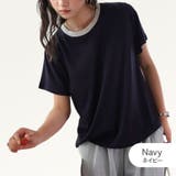 ネイビー | Tシャツ サマーニット レディース | JOCOSA
