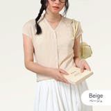 ベージュ | トップス サマーニット 清楚 | JOCOSA