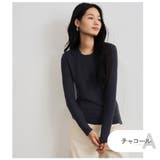 チャコール(A/クルーネック) | 圧倒的肌触りのカシミヤタッチニット 選べるネック 3タイプ | JOCOSA