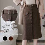 タイトスカート ボタン 膝丈 | JOCOSA | 詳細画像1