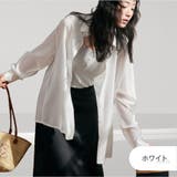 ホワイト | シアーシャツ レディース 羽織 | JOCOSA