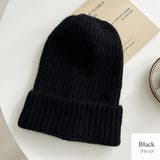 ブラック | ニット帽 キャップ リブニット | JOCOSA