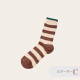 C(太ボーダー) | 靴下 レディース ルームソックス | JOCOSA