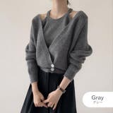 グレー | セットトップス ニットトップス 2点セット | JOCOSA