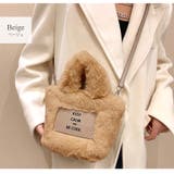 ベージュ | ファーバッグ ショルダーバッグ タグ | JOCOSA