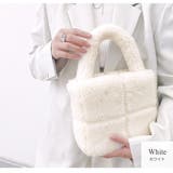 ホワイト | ミニバッグ ボア ハンドバック | JOCOSA