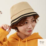 ベージュ | バケットハット 帽子 ライン | JOCOSA