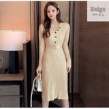 ベージュ | ワンピース タイトワンピース ベルト | JOCOSA