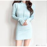 ニットワンピース ファスナー 指穴 | JOCOSA | 詳細画像3