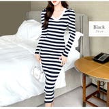 ブラック | ニット ワンピース パワショル | JOCOSA