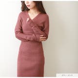 ニットワンピース タイト カシュクール風 | JOCOSA | 詳細画像20 