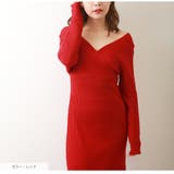 ニットワンピース タイト カシュクール風 | JOCOSA | 詳細画像24 