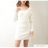 ニットワンピース レイヤード風 長袖 | JOCOSA | 詳細画像3 