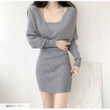 ニットワンピース レイヤード風 長袖 | JOCOSA | 詳細画像27 