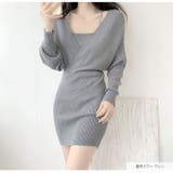 ニットワンピース レイヤード風 長袖 | JOCOSA | 詳細画像28 