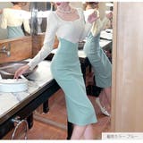 ニットワンピース タイト バイカラー | JOCOSA | 詳細画像3 