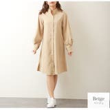 ベージュ | ワンピース スリット ロング丈 | JOCOSA