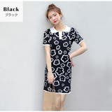 ブラック | ワンピース ミニワンピース 花柄 | JOCOSA
