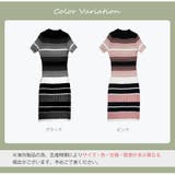 ニットワンピース ミニワンピ ボーダー | JOCOSA | 詳細画像2