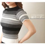 ニットワンピース ミニワンピ ボーダー | JOCOSA | 詳細画像8