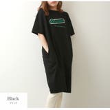 ブラック | ロゴ ワンピース ミドル丈 | JOCOSA