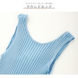ニットワンピース ミディ丈 ノースリーブ | JOCOSA | 詳細画像7